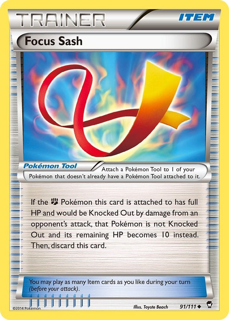 Image for Focus Sash (91/111) (XY - Furious Fists) (FFI) - Pokemon