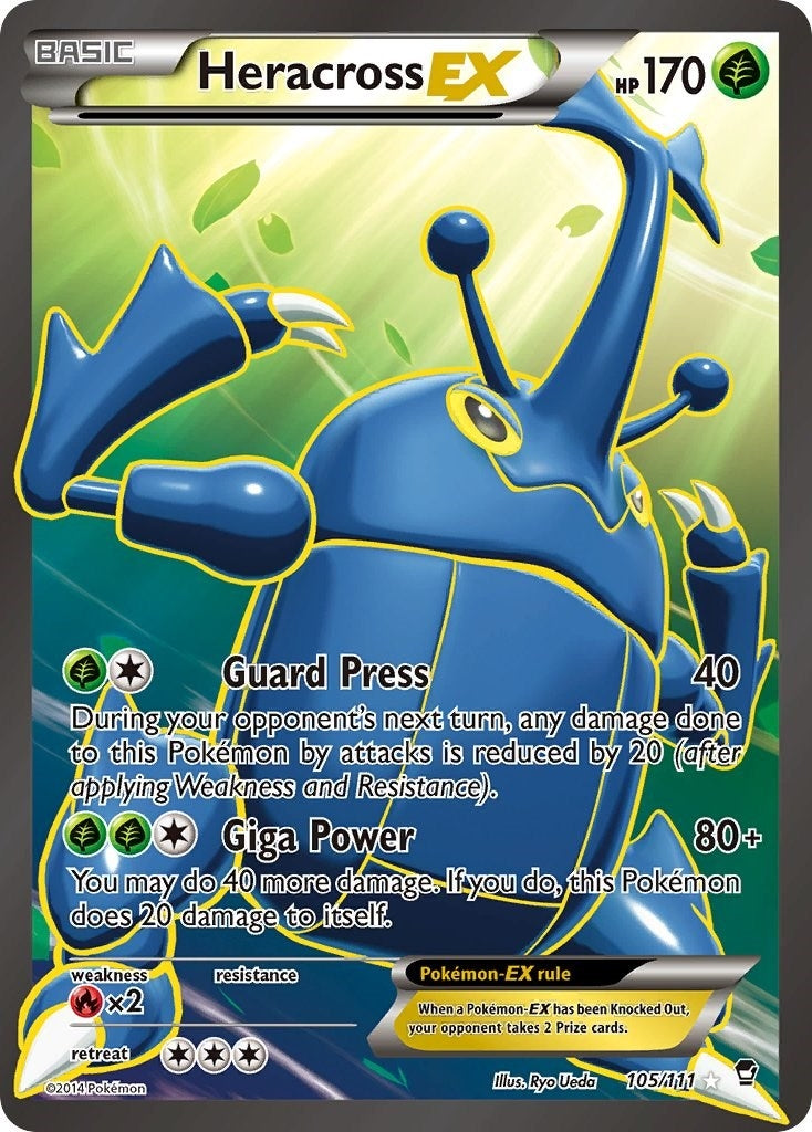 Image for Heracross EX (105 Full Art) (105/111) (XY - Furious Fists) (FFI) - Pokemon