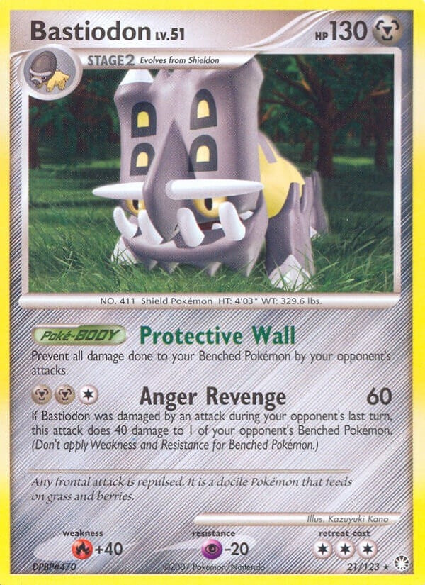 Image for Bastiodon (21/123) (Mysterious Treasures) (MT) - Pokemon