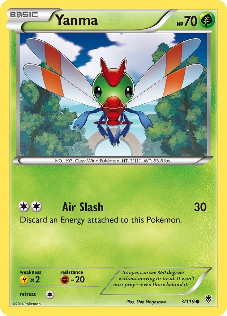 Image for Yanma (3/119) (XY - Phantom Forces) (PHF) - Pokemon