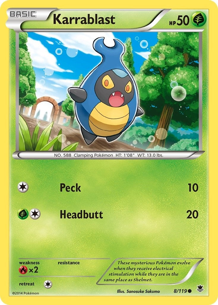 Image for Karrablast (8/119) (XY - Phantom Forces) (PHF) - Pokemon