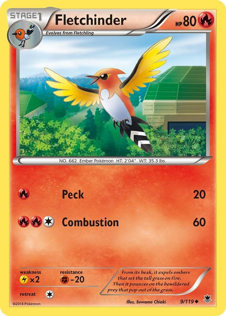 Image for Fletchinder (9/119) (XY - Phantom Forces) (PHF) - Pokemon