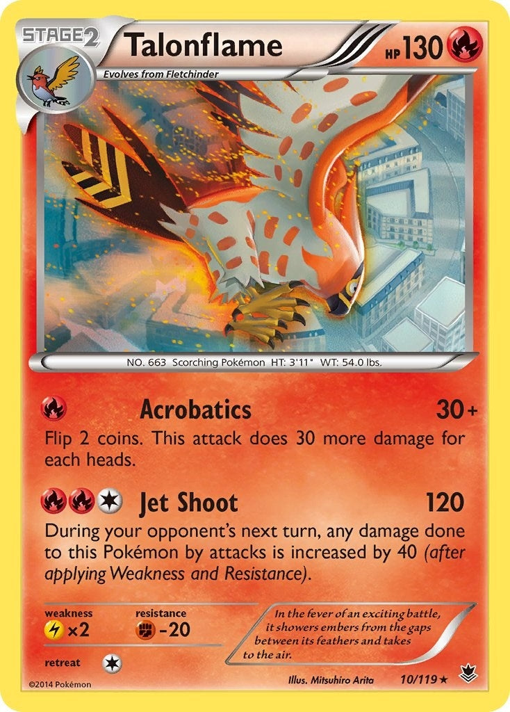 Image for Talonflame (10/119) (XY - Phantom Forces) (PHF) - Pokemon