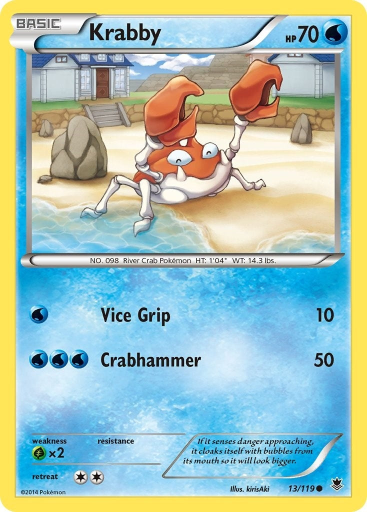 Image for Krabby (13/119) (XY - Phantom Forces) (PHF) - Pokemon