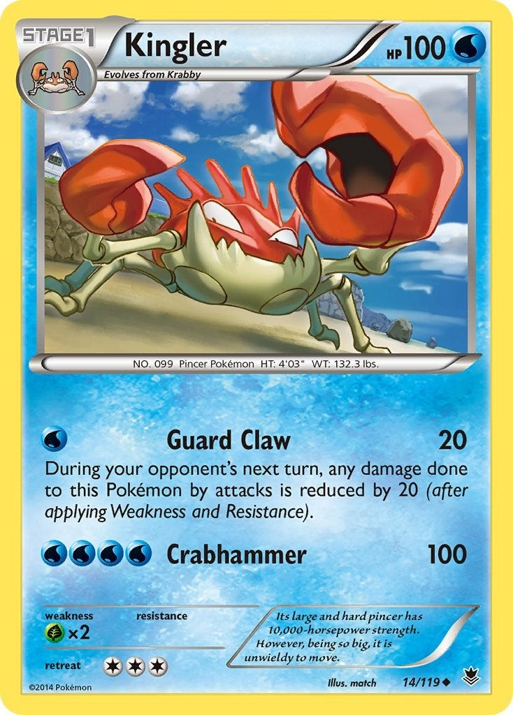 Image for Kingler (14/119) (XY - Phantom Forces) (PHF) - Pokemon