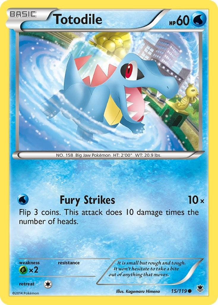 Image for Totodile (15/119) (XY - Phantom Forces) (PHF) - Pokemon