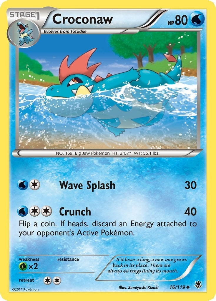 Image for Croconaw (16/119) (XY - Phantom Forces) (PHF) - Pokemon