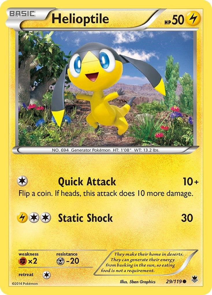 Image for Helioptile (29) (29/119) (XY - Phantom Forces) (PHF) - Pokemon