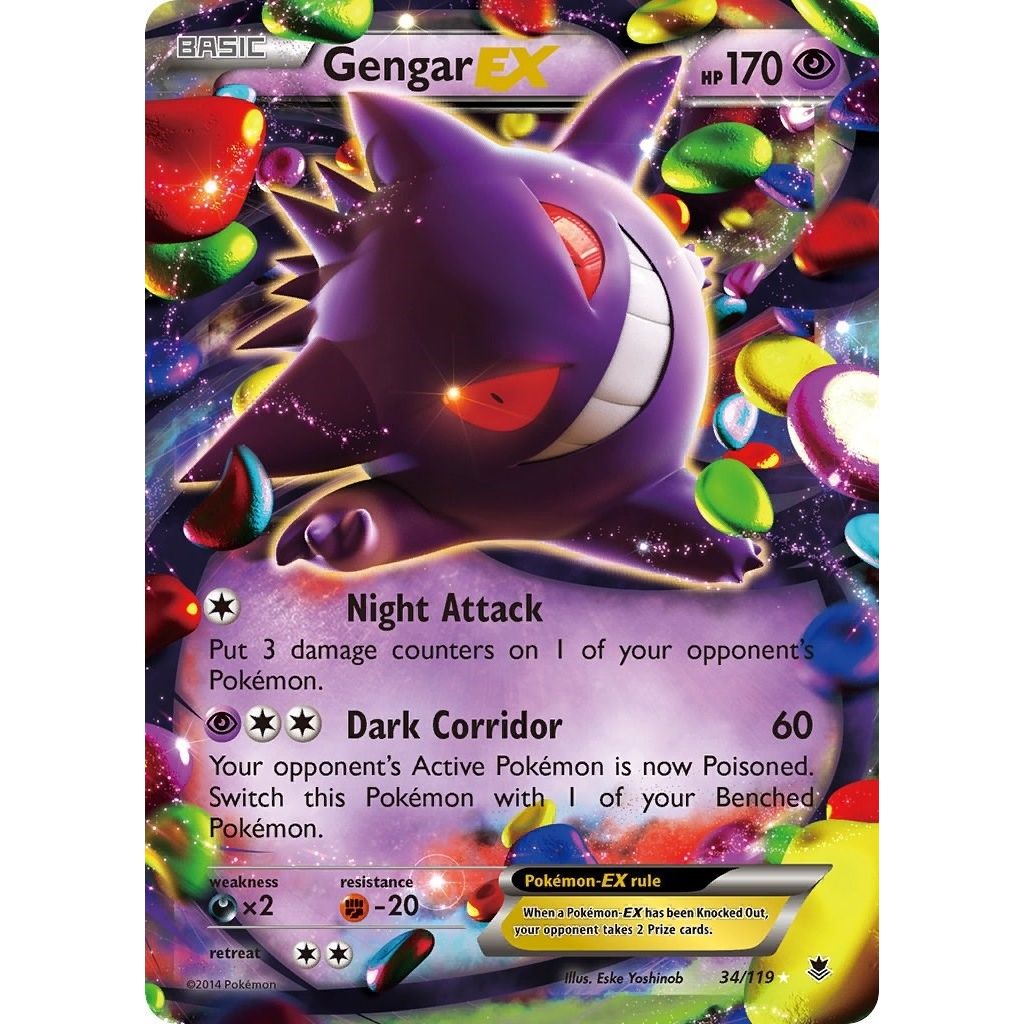 Image for Gengar EX (34/119) (XY - Phantom Forces) - Pokemon