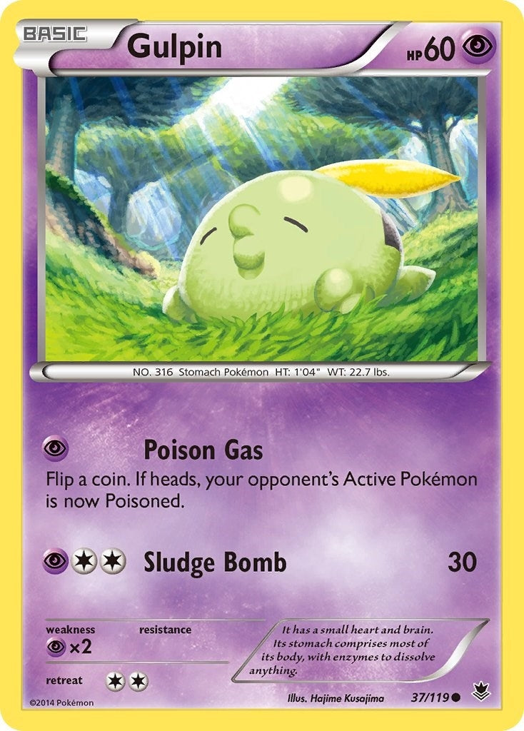 Image for Gulpin (37/119) (XY - Phantom Forces) (PHF) - Pokemon
