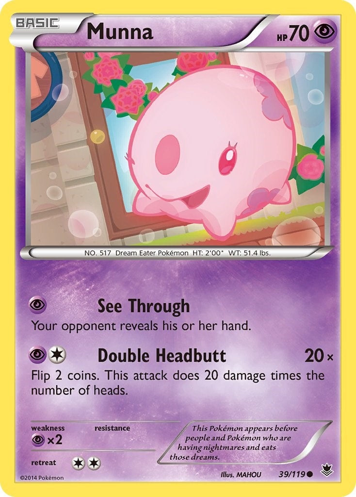 Image for Munna (39/119) (XY - Phantom Forces) (PHF) - Pokemon