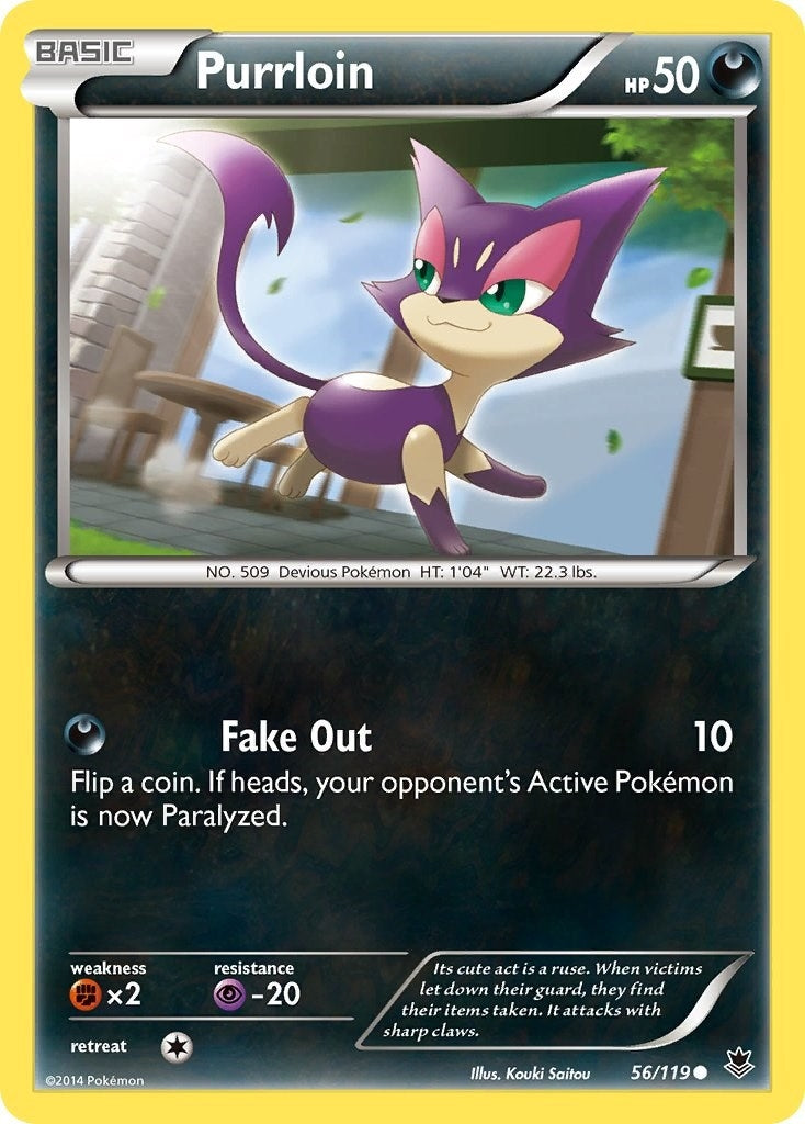 Image for Purrloin (56/119) (XY - Phantom Forces) (PHF) - Pokemon
