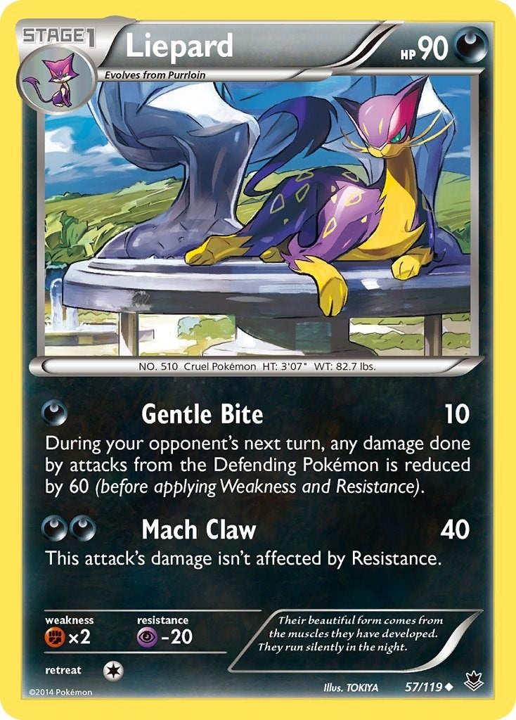 Image for Liepard (57/119) (XY - Phantom Forces) (PHF) - Pokemon