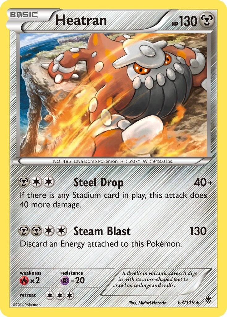 Image for Heatran (63/119) (XY - Phantom Forces) (PHF) - Pokemon