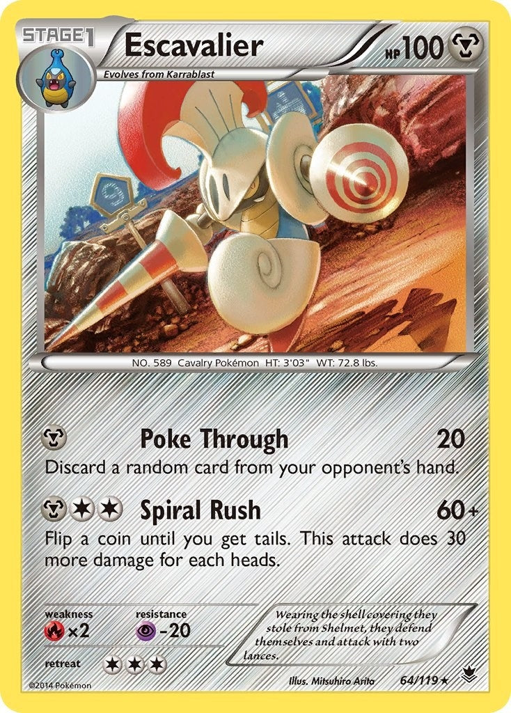Image for Escavalier (64/119) (XY - Phantom Forces) (PHF) - Pokemon