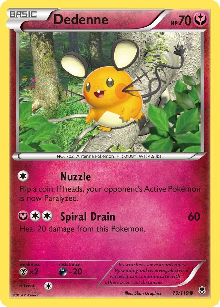 Image for Dedenne (70/119) (XY - Phantom Forces) (PHF) - Pokemon