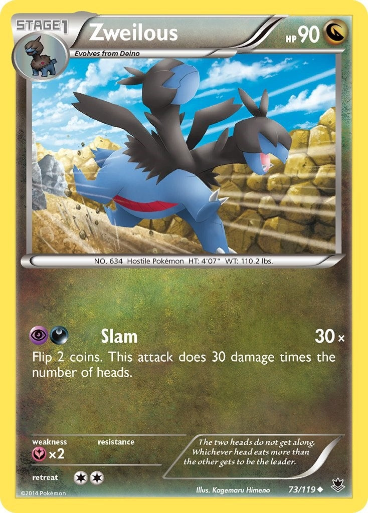 Image for Zweilous (73/119) (XY - Phantom Forces) (PHF) - Pokemon