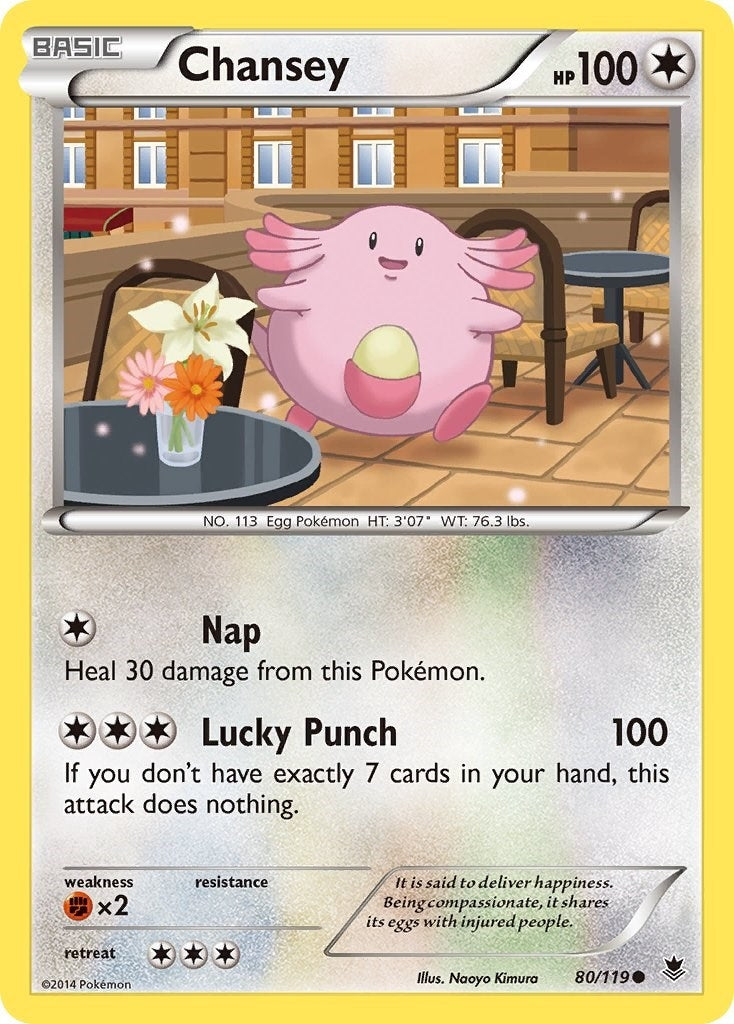 Image for Chansey (80/119) (XY - Phantom Forces) (PHF) - Pokemon