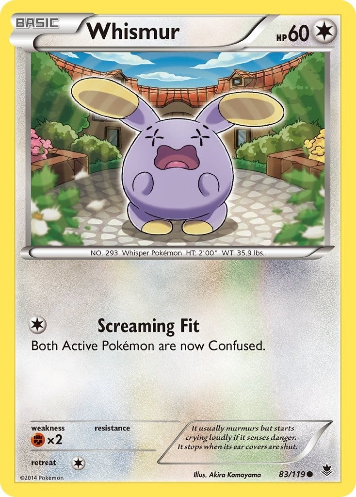 Image for Whismur (83/119) (XY - Phantom Forces) (PHF) - Pokemon