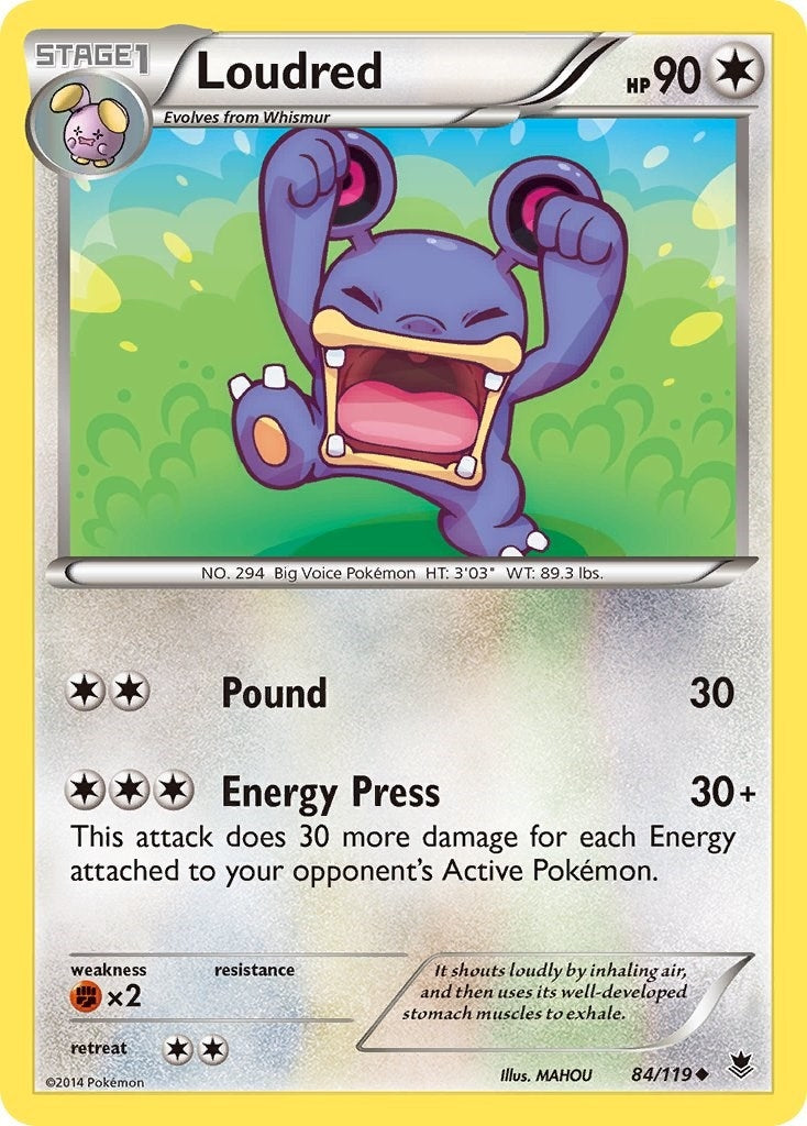 Image for Loudred (84/119) (XY - Phantom Forces) (PHF) - Pokemon
