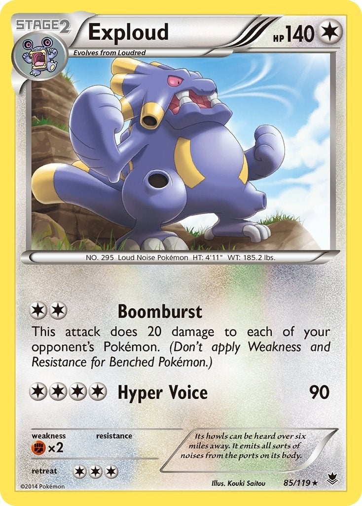 Image for Exploud (85/119) (XY - Phantom Forces) (PHF) - Pokemon