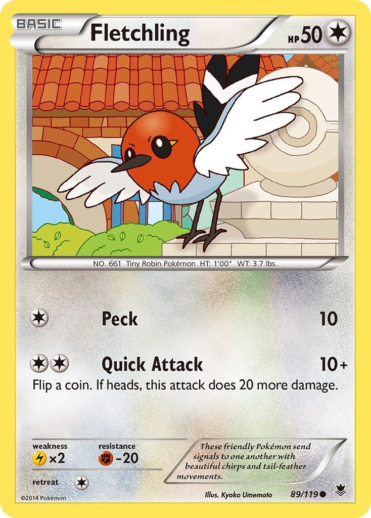 Image for Fletchling (89/119) (XY - Phantom Forces) (PHF) - Pokemon