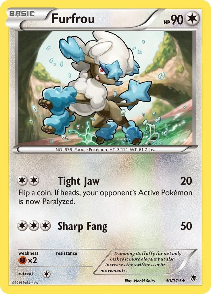 Image for Furfrou (90/119) (XY - Phantom Forces) (PHF) - Pokemon