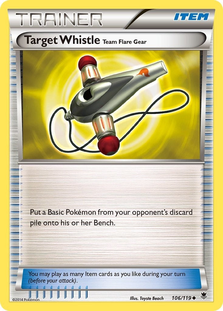 Image for Target Whistle (106/119) (XY - Phantom Forces) (PHF) - Pokemon