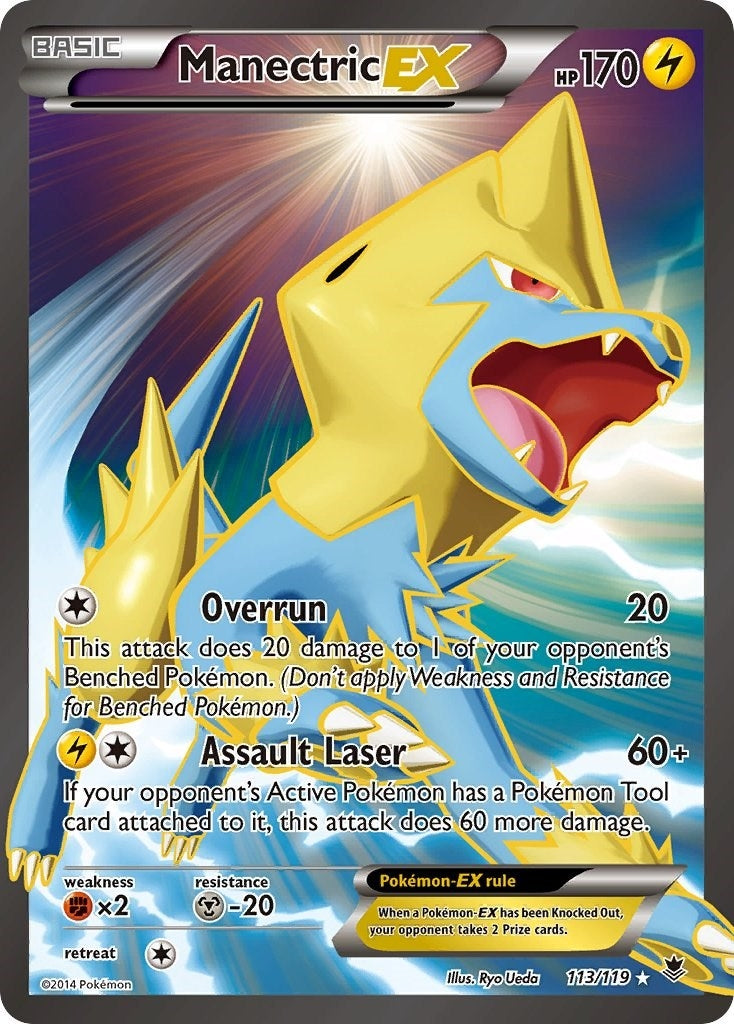 Image for Manectric EX (113 Full Art) (113/119) (XY - Phantom Forces) (PHF) - Pokemon