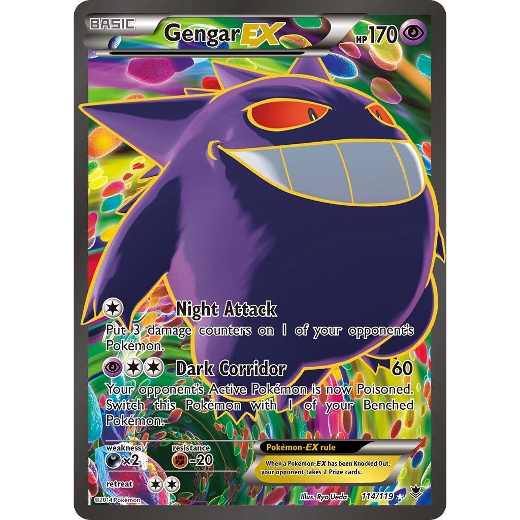 Image for Gengar EX (114 Full Art) (114/119) (XY - Phantom Forces) - Pokemon