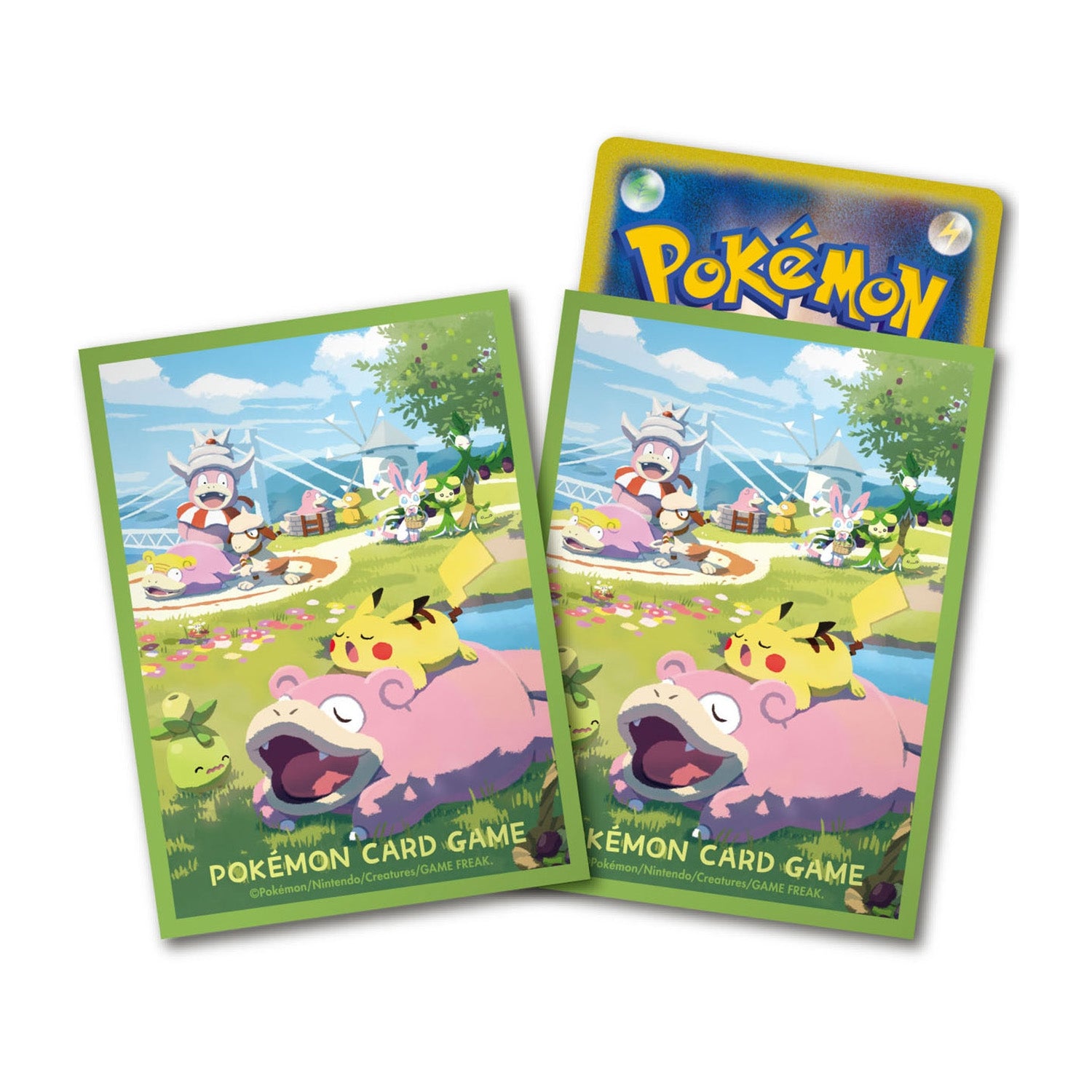 Pokémon Center Japan - Slowpoke & Pikachu - Sleeves - PokeBox USA