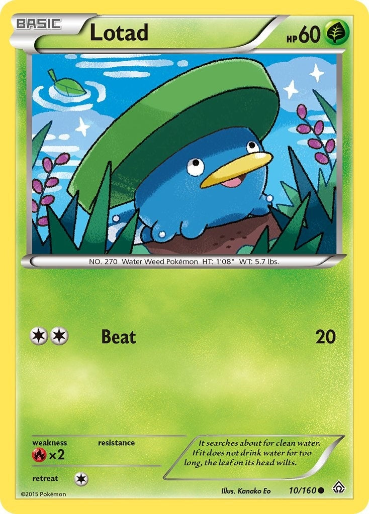 Image for Lotad (10/160) (XY - Primal Clash) (PRC) - Pokemon