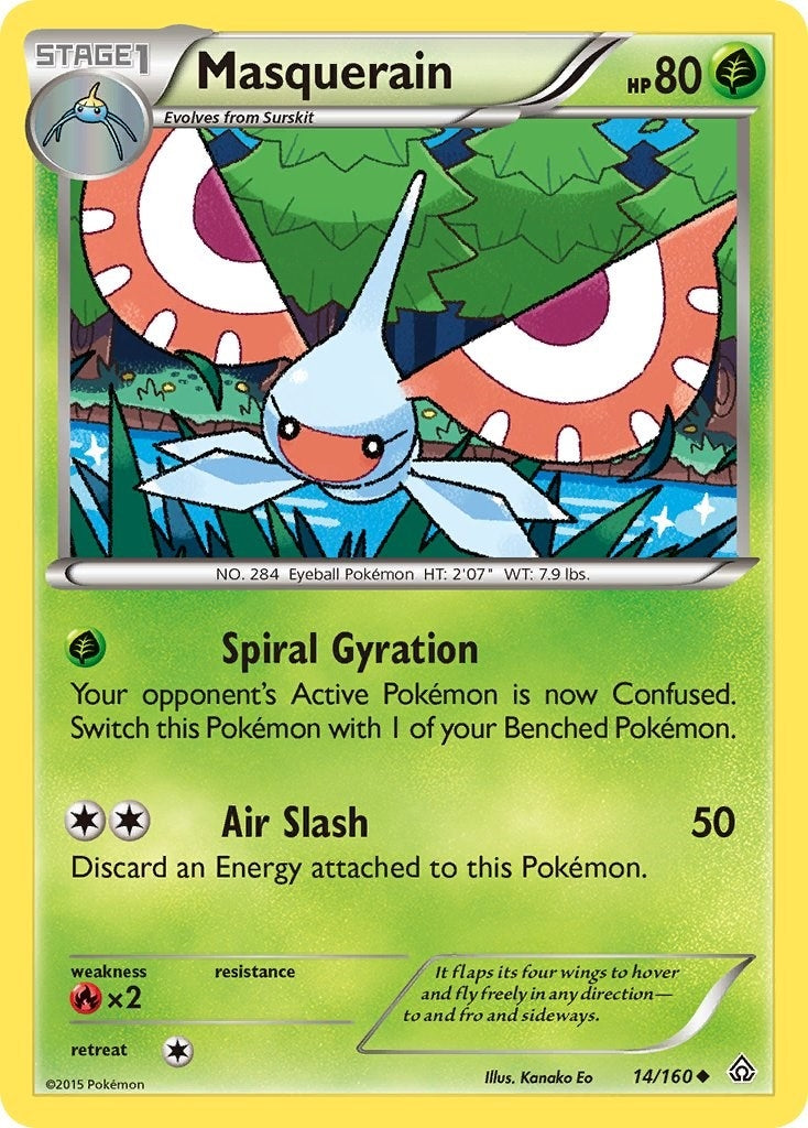 Image for Masquerain (14/160) (XY - Primal Clash) (PRC) - Pokemon