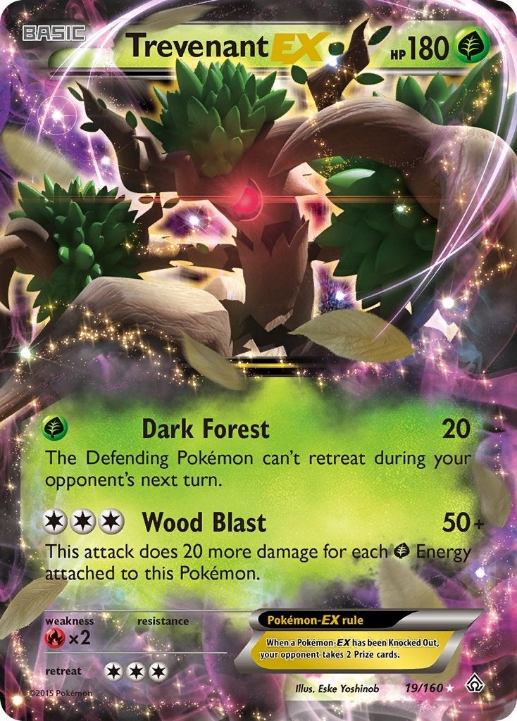 Image for Trevenant EX (19/160) (XY - Primal Clash) (PRC) - Pokemon