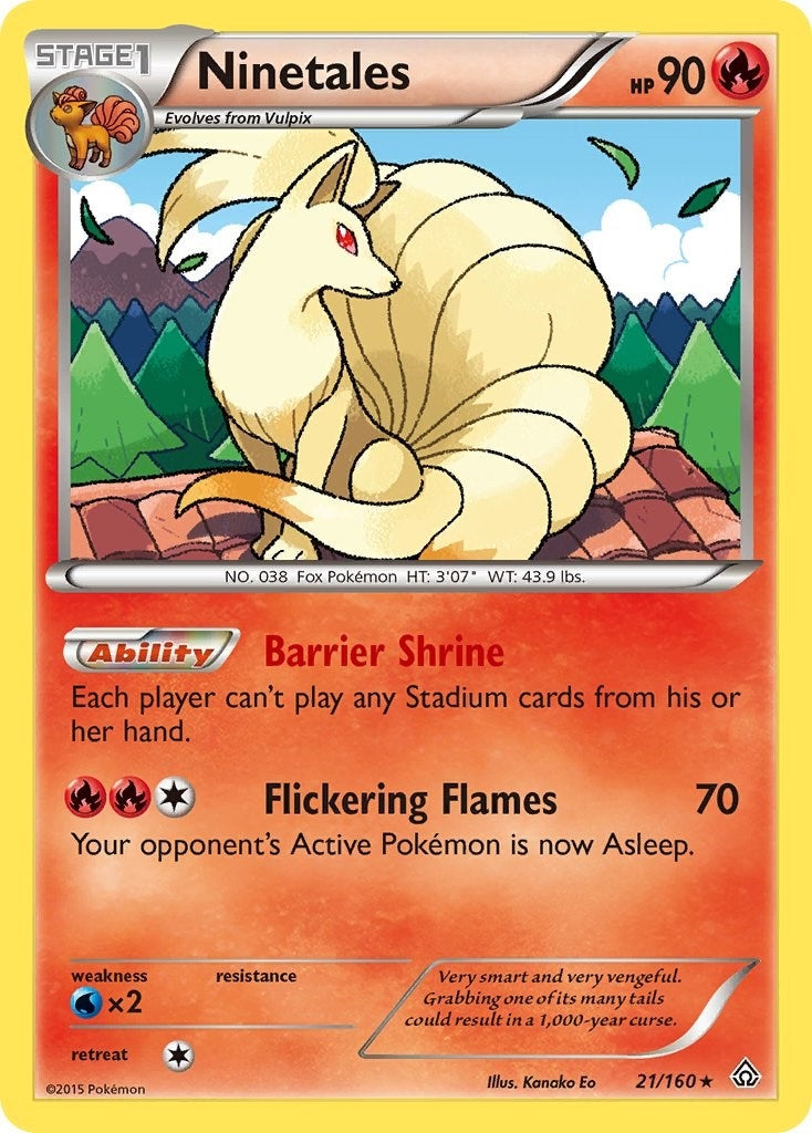 Image for Ninetales (21/160) (XY - Primal Clash) (PRC) - Pokemon