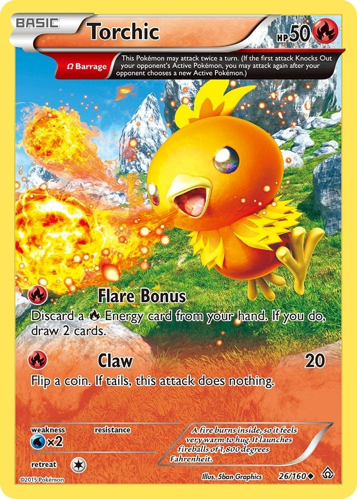Image for Torchic (Omega) (26/160) (XY - Primal Clash) (PRC) - Pokemon