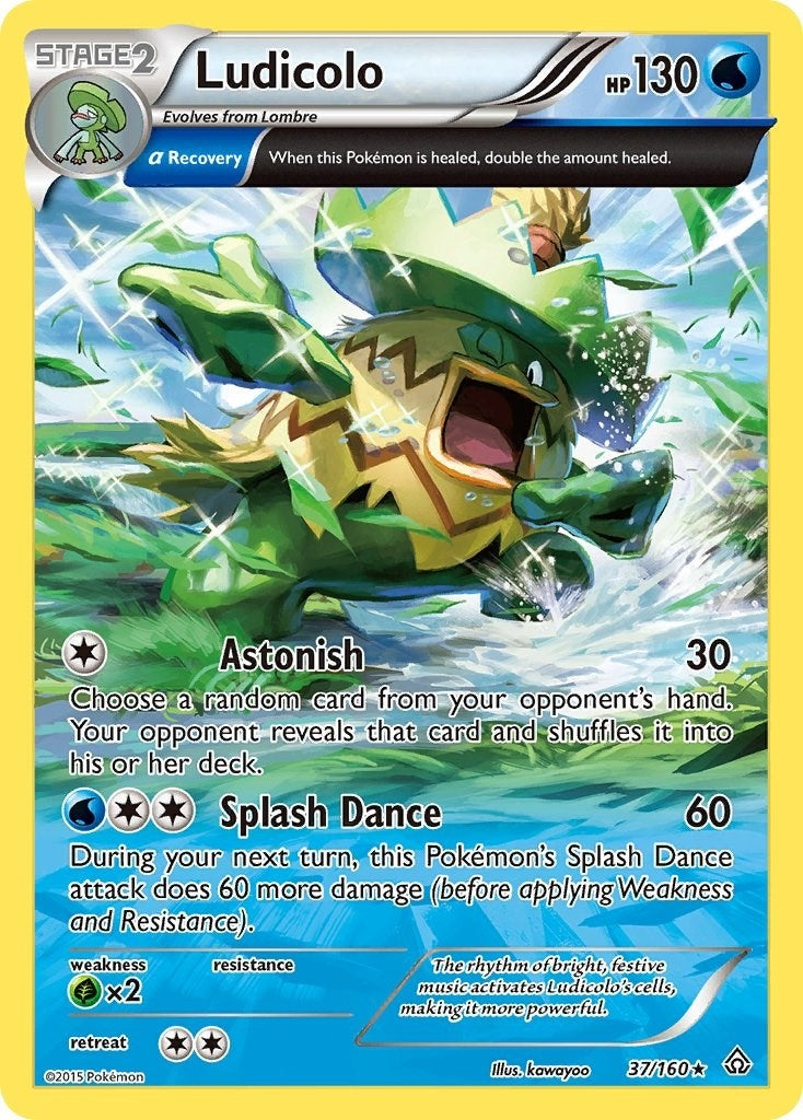 Image for Ludicolo (Alpha) (37/160) (XY - Primal Clash) (PRC) - Pokemon