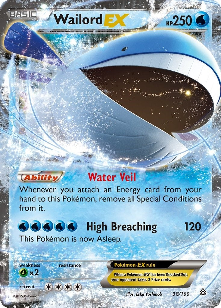 Image for Wailord EX (38/160) (XY - Primal Clash) (PRC) - Pokemon