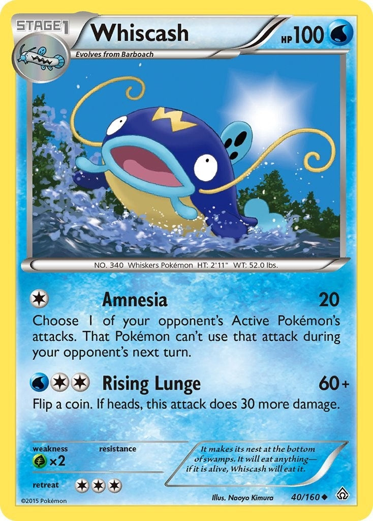 Image for Whiscash (40/160) (XY - Primal Clash) (PRC) - Pokemon