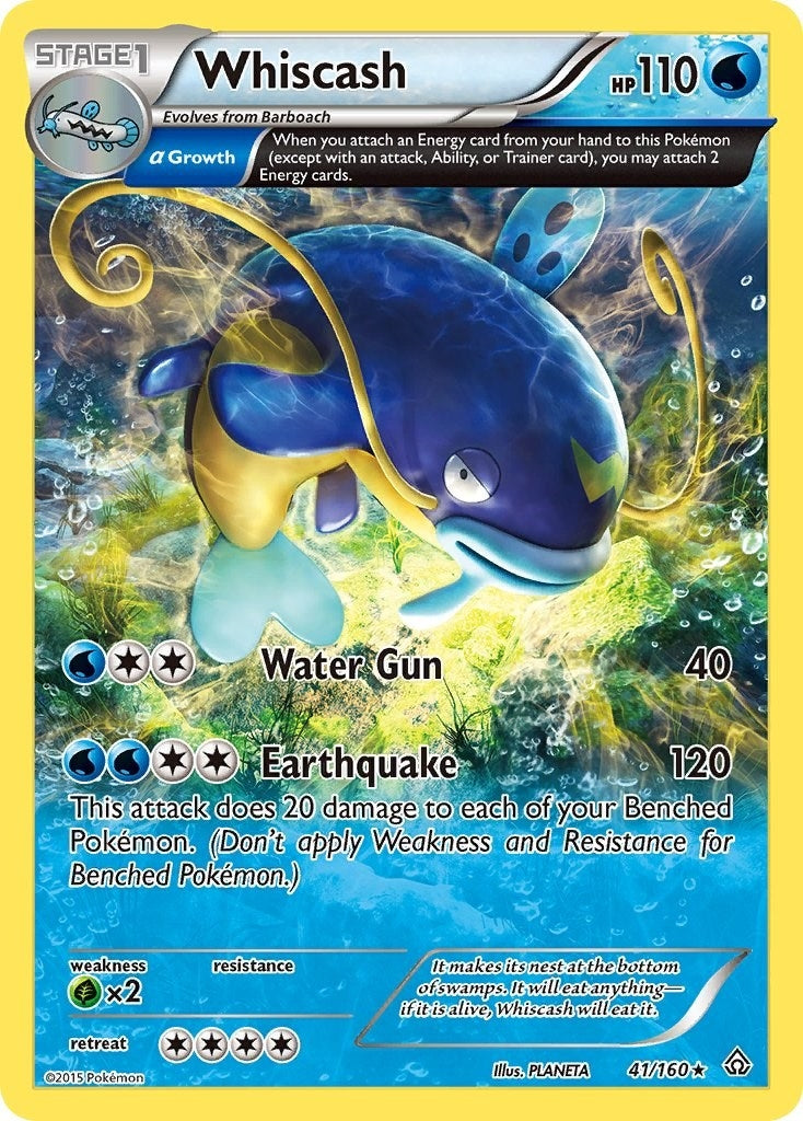 Image for Whiscash (Alpha) (41/160) (XY - Primal Clash) (PRC) - Pokemon