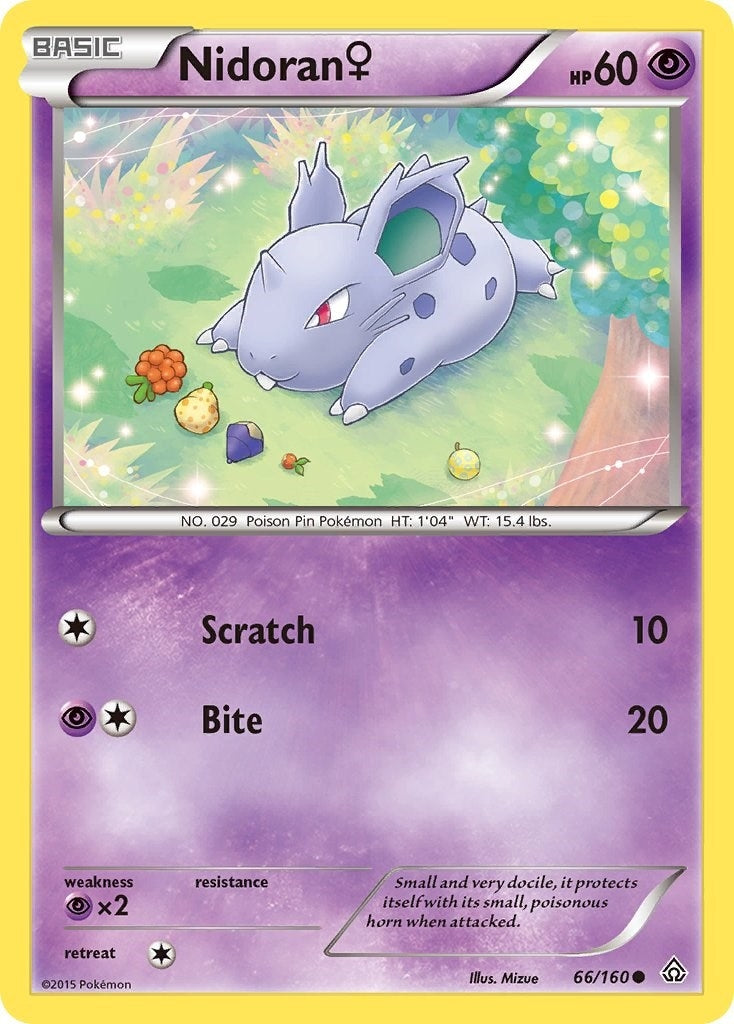 Image for Nidoran (F) (66/160) (XY - Primal Clash) (PRC) - Pokemon