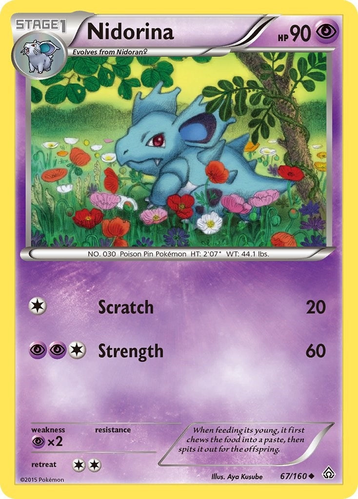 Image for Nidorina (67/160) (XY - Primal Clash) (PRC) - Pokemon