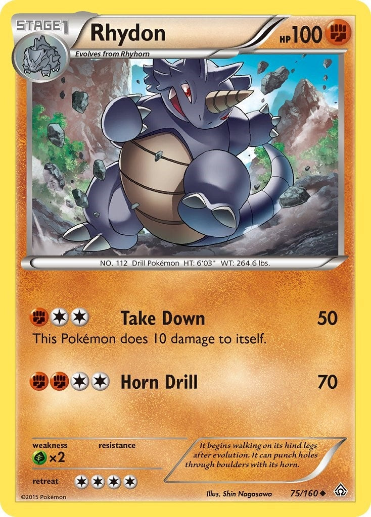 Image for Rhydon (75/160) (XY - Primal Clash) (PRC) - Pokemon