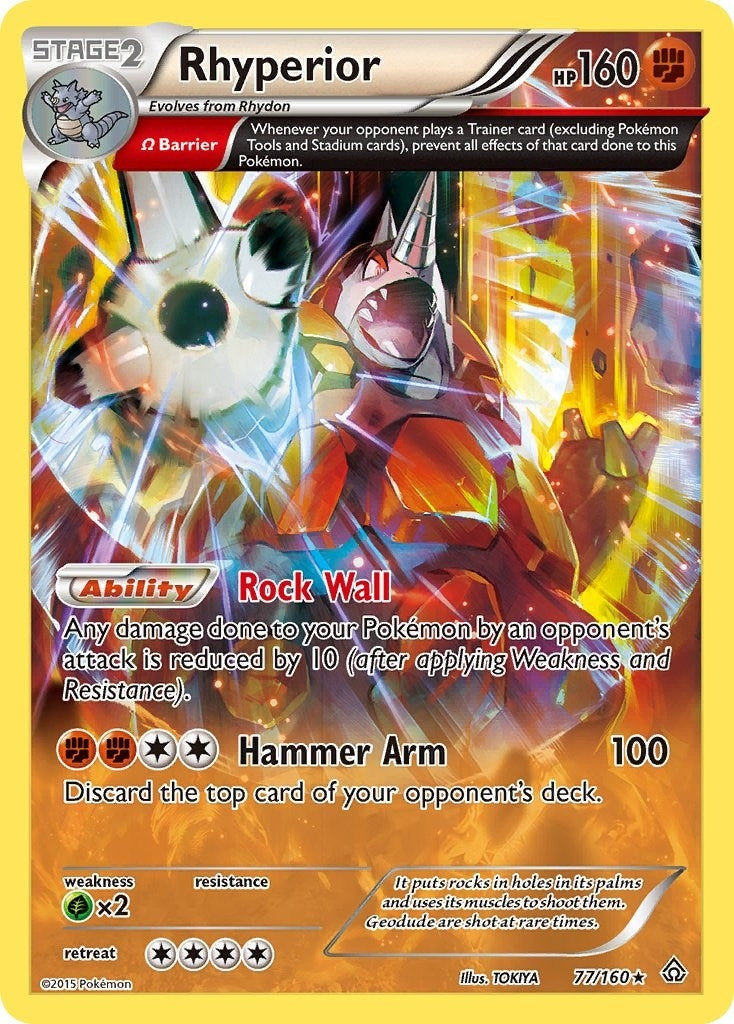 Image for Rhyperior (Omega) (77/160) (XY - Primal Clash) (PRC) - Pokemon