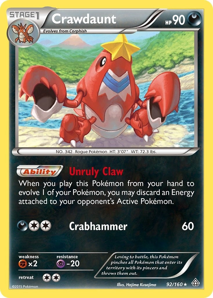 Image for Crawdaunt (92/160) (XY - Primal Clash) (PRC) - Pokemon