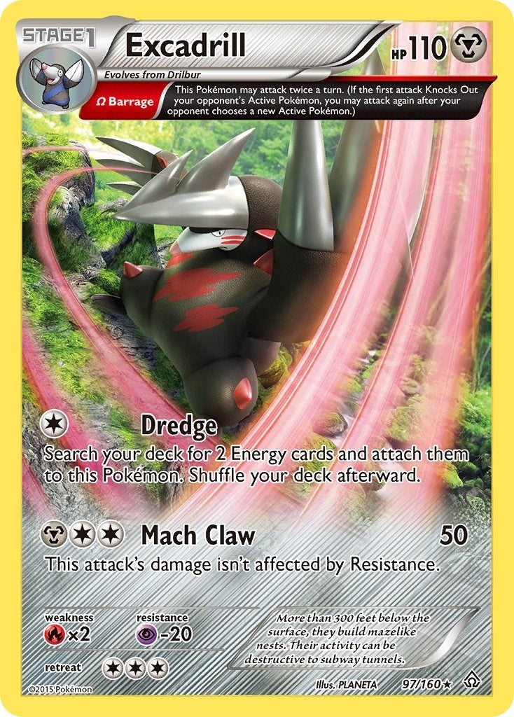 Image for Excadrill (Omega) (97/160) (XY - Primal Clash) (PRC) - Pokemon