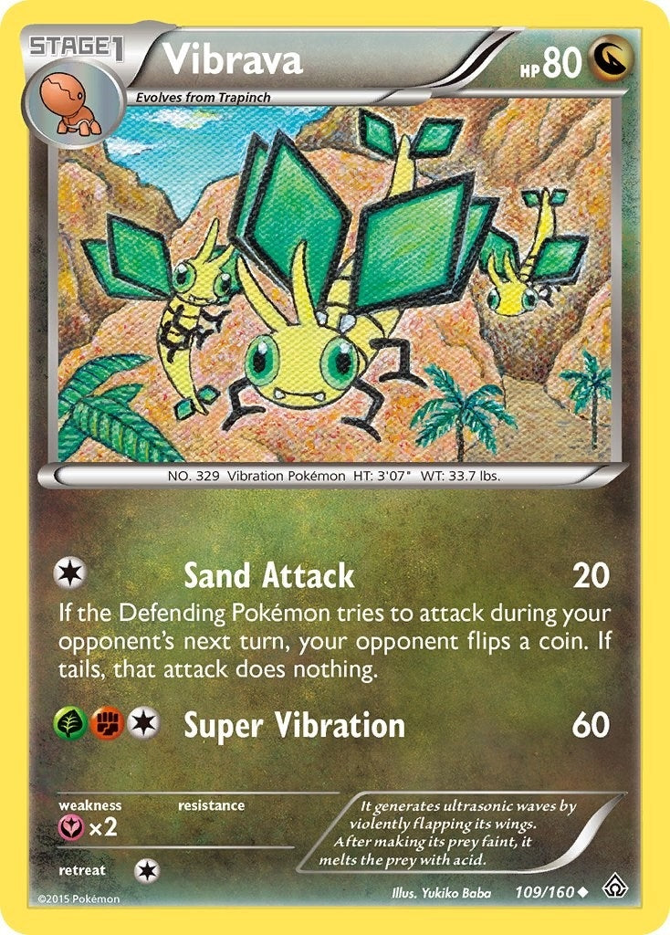 Image for Vibrava (109/160) (XY - Primal Clash) (PRC) - Pokemon