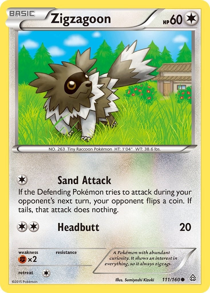 Image for Zigzagoon (111/160) (XY - Primal Clash) (PRC) - Pokemon