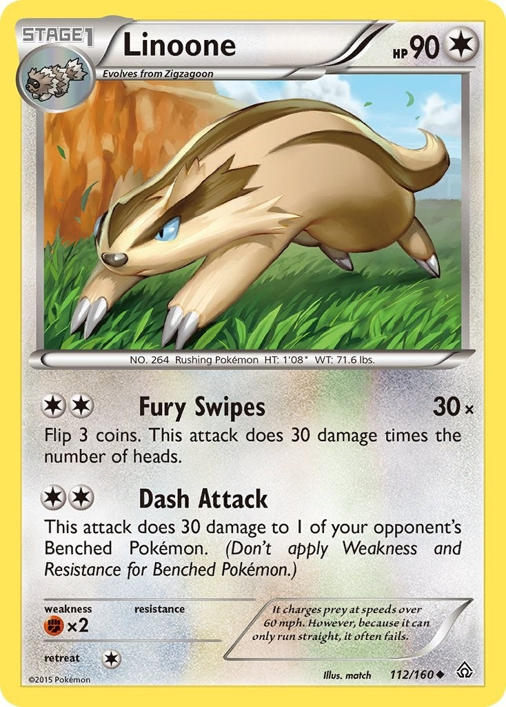 Image for Linoone (112/160) (XY - Primal Clash) (PRC) - Pokemon