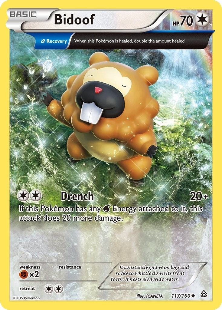 Image for Bidoof (Alpha) (117/160) (XY - Primal Clash) (PRC) - Pokemon